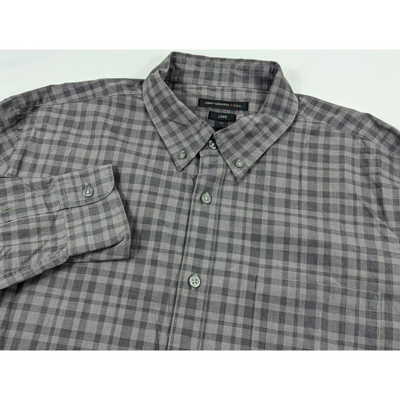 John Varvatos Other - Size‎ XL John Varvatos Button Down Shirt Mens Gray Casual Long Sleeve USA